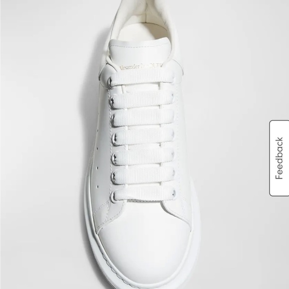 Alexander McQueen pelle sneakers. Worn twice and in excellent condition sz 37.5 - Picture 6 of 8